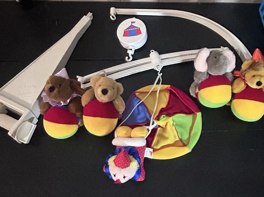 Vintage 1985 Dakin Musical Mobile Circus Mobile “It’s A Small World” Plush